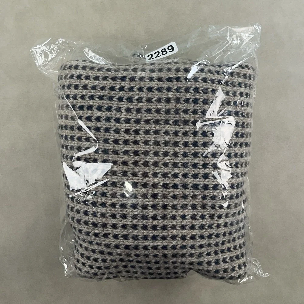 LL Bean Sweater Mens Medium Brown Wool Birdseye Fisherman Pullover Knit